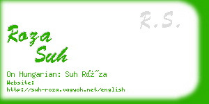 roza suh business card